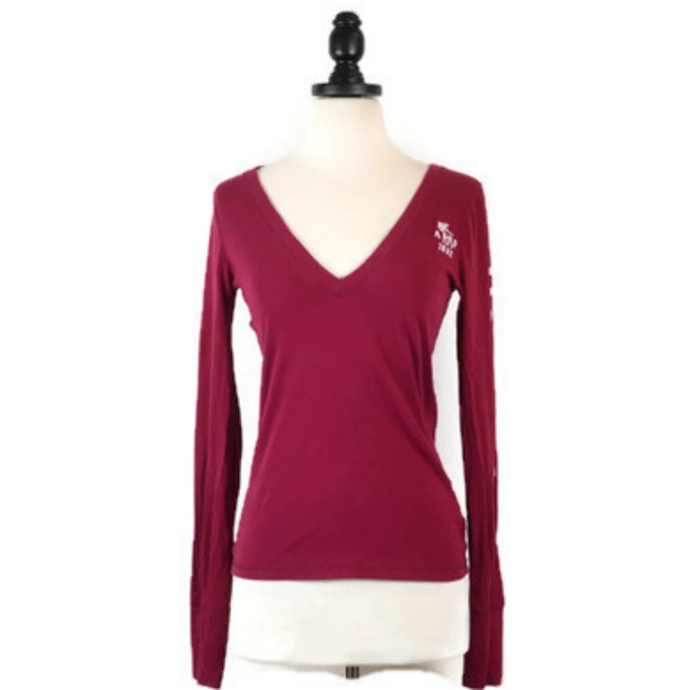 Abercrombie & Fitch Red Sweatshirt Top